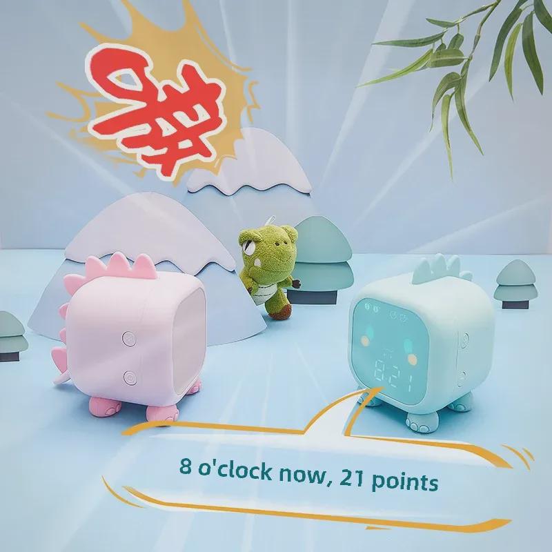 Креативный светодиодный будильник Dragon с голосовым управлением временем и ночником для детей и студентов