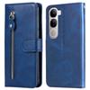 Zipper Wallet Case for vivo Y300 5G/Y200 5G/V40 Lite (Indonesia) 5G/4G Calf Texture Leather Phone Cover