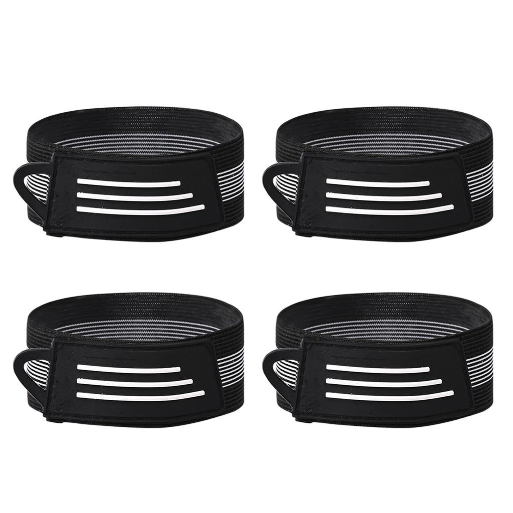 4x Bike Ankle Leg Strap Elastic Bike Ankle Leg Riding Puttee Cycling Safety Bind Adjustable Cycling Ankle Fastening Belt