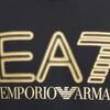 Emporio Armani EA7 Весна-Лето 2024 Свитшот с принтом логотипа-букв, круглым вырезом, длинным рукавом, мужской, черный 3DPM63-PJSHZ-0208