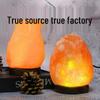 Himalayan Salt Lamp USB with Colorful LED & Warm Yellow Night Light