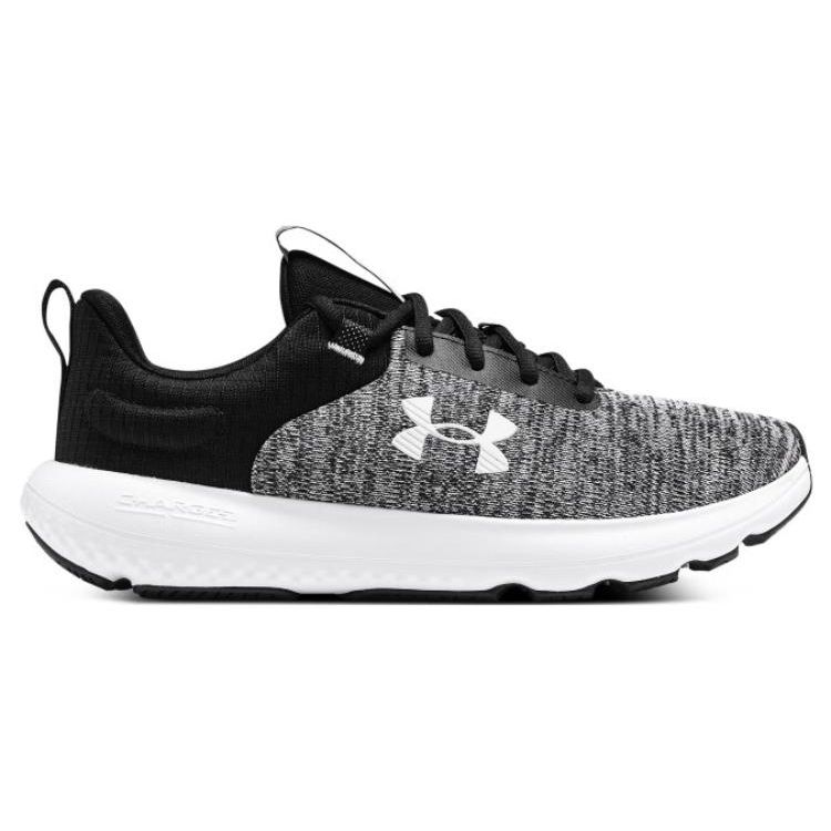 Under Armour Charged Revitalize Black White Women Sneakers 3026683-001