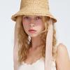 WHITE SANDS Strap Raffia Hat Maria Natural