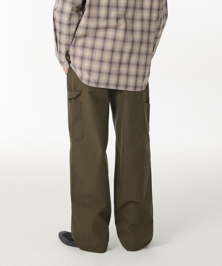 MUSINSA STANDARD Canvas Wide Double Knee Carpenter Pants [Khaki]