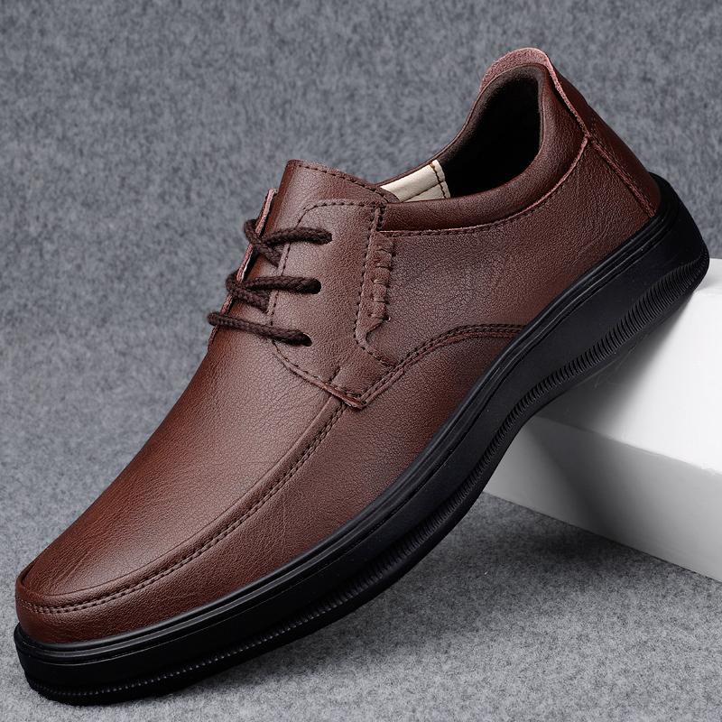 Fashion High Quality Classic Men Shoes for Wedding Genuine Leather Men Casual Shoes All-match Non-Slip Business Oxfords Shoes for Men