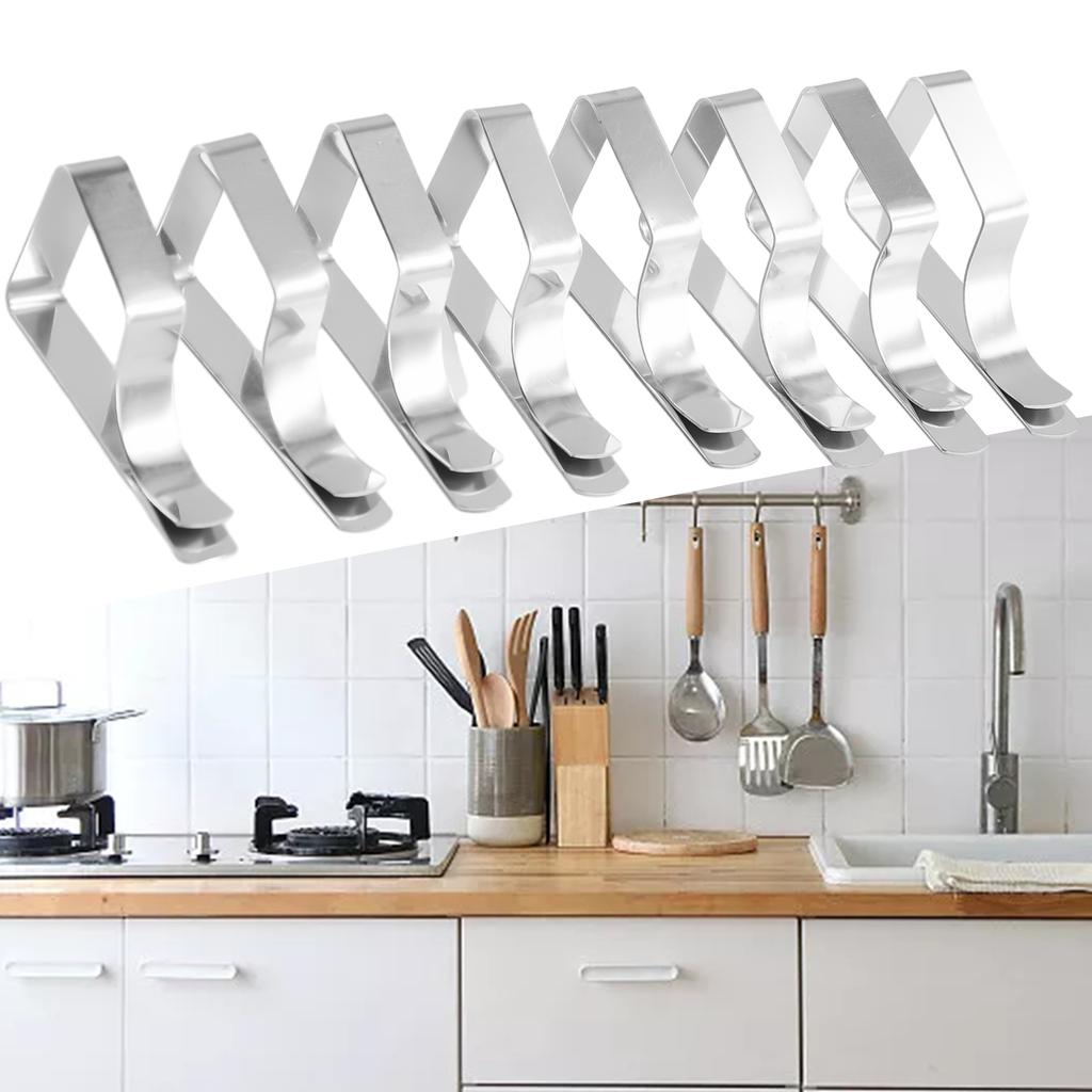 8 шт. Зажимы для скатерти из нержавеющей стали, свадебные зажимы для скатерти для пикника, держатели для скатерти для круглого стола, устойчивые зажимы для дома, фиксирующие зажимы