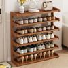 Moisture-Proof Wooden Shoe Storage Shelves Wide Size Multifunctional Shoe Rack Household Use