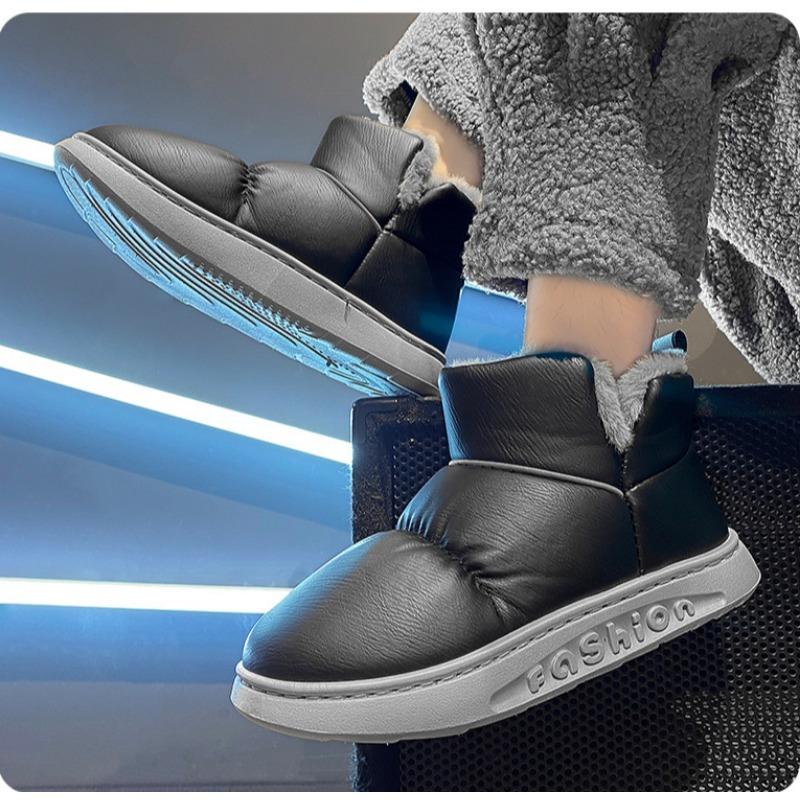 Новые водонепроницаемые женские зимние ботинки, зимние нескользящие утолщенные плюшевые ботильоны, женские теплые ботинки с мягкой подошвой и хлопковой подкладкой