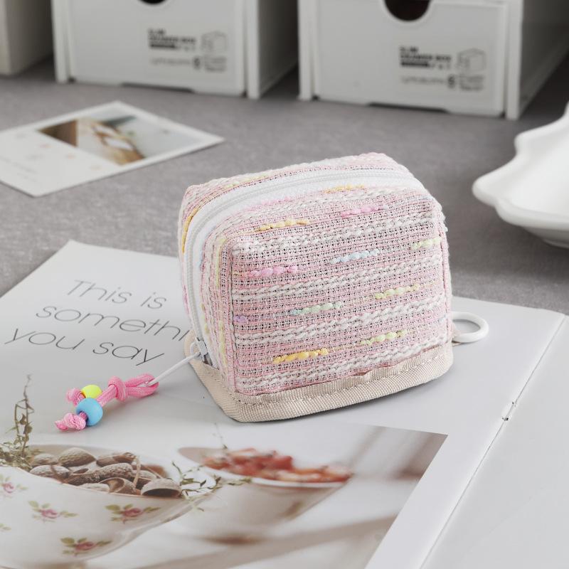 Mini Waterproof Earphone Case Cute Multifunctional Storage Pouch for Coins Keys Jewelry Home Travel