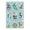9 Sheets/Set Christmas Window Cling Removable Waterproof PVC Winter Merry Christmas Static Glass Sticker Holiday Party Decoration Decal