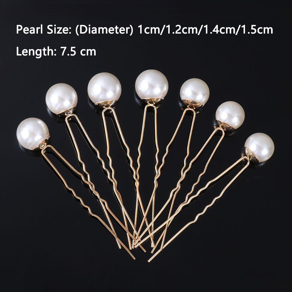 Hairstyle Design Tools Wedding Headwear Pearl Hair Pins U Shape Hair Clip Pearl Hair Stick