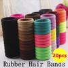20-Packs Strong Elasticity Hair Rope Tie Hair Bands Girls Rubber Band Children's Headdress Ponytail