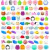 100 шт. Моти Сквиши Игрушки Кавайные Мини-Животные Сквиши Игрушки для Снятия Стресса для Детей Мальчиков Девочек Подарки на День Рождения Сувениры для Вечеринок Призы