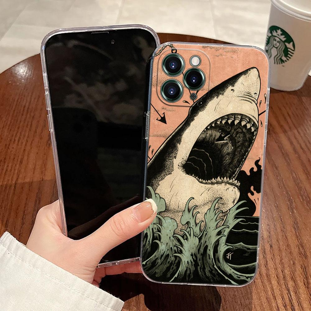 Японская культура Волна Дракона Аниме Чехол Для Apple iPhone 17 16 15 14 13 12 11 Pro Max 16 Plus 16E 17Air 17Pro Чехол для телефона Funda