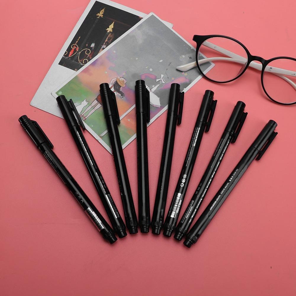 8PCS Smudge resistant performance Comic Inking Line Pens Comic and anime creation