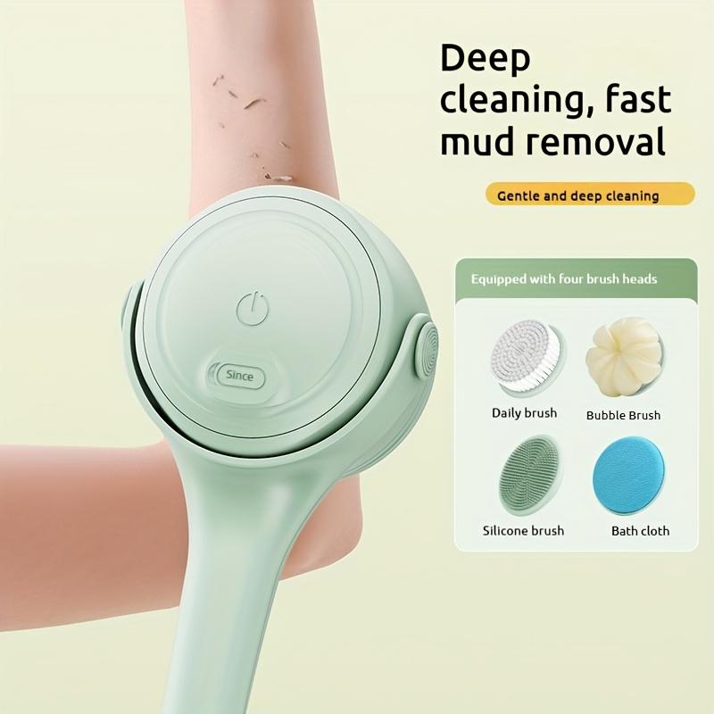 Электрические щетки для тела для душа, скребок для спины, электрическая щетка для пилинга тела, щетки для спины с длинной ручкой, для ванны и тела