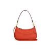 New Teri Pebbled Leather Shoulder Bag, Portable Crossbody Bag Women's Orange Red CC321-IMQLZ