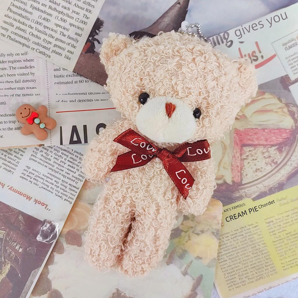 Очаровательный плюшевый мишка, мягкая игрушка с румянцем для милых букетных подарков