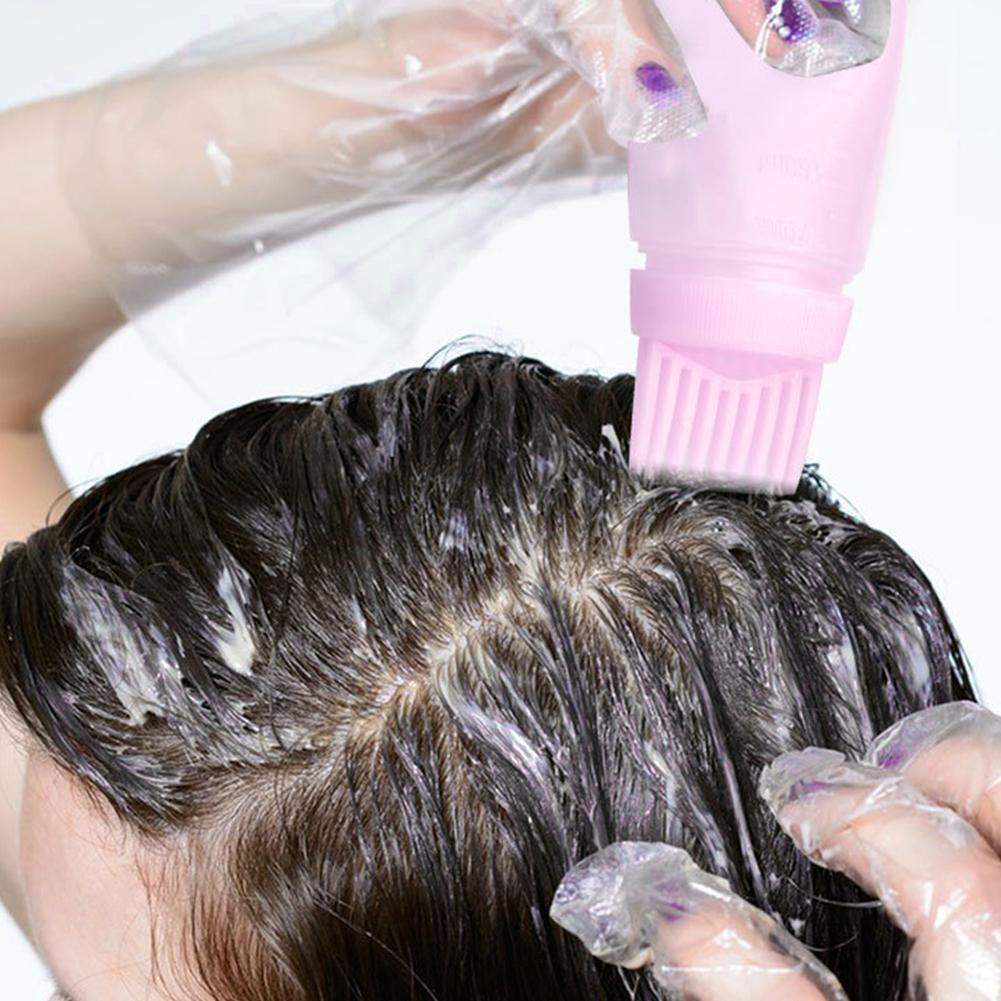 Бутылочка для нанесения масла для волос с 3 наконечниками-дозаторами и бутылочка для краски для волос объемом 6 унций, расческа для корней, парикмахерская расческа для окрашивания, флаконы