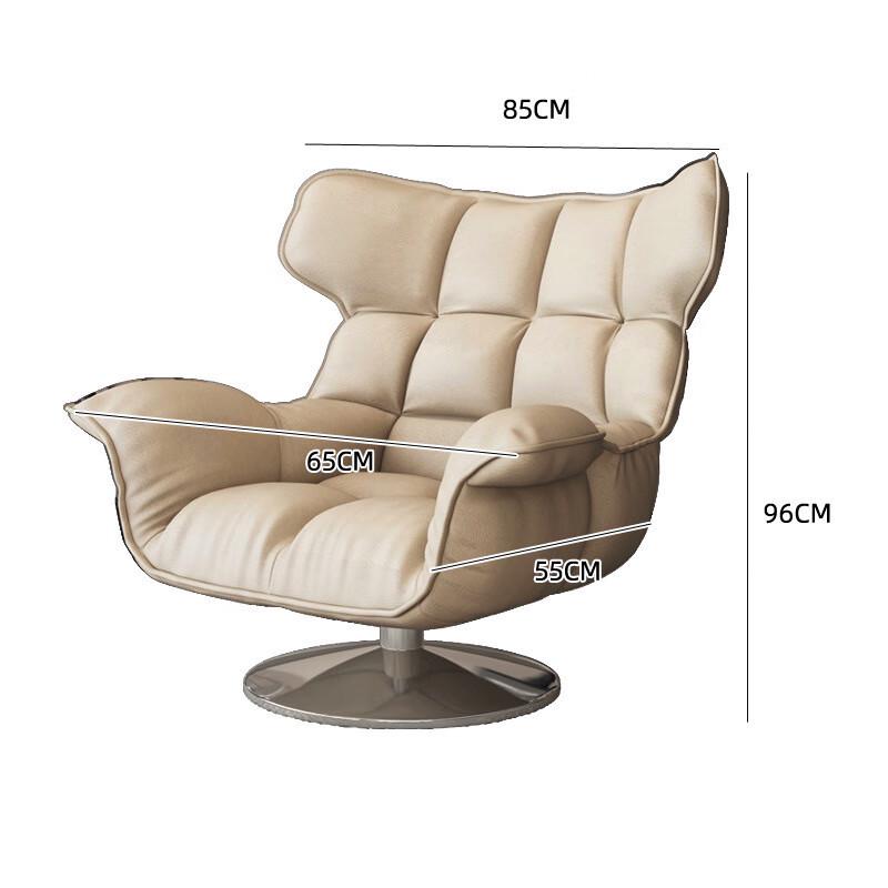 Italian Style Swivel Single Sofa Chair