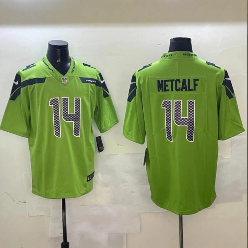 Mens Seattle Seahawks NFL Football Jersey Hoodie - Kupp 14 Darnold 2 Howell 10 Loose Fit Embroidered 2025