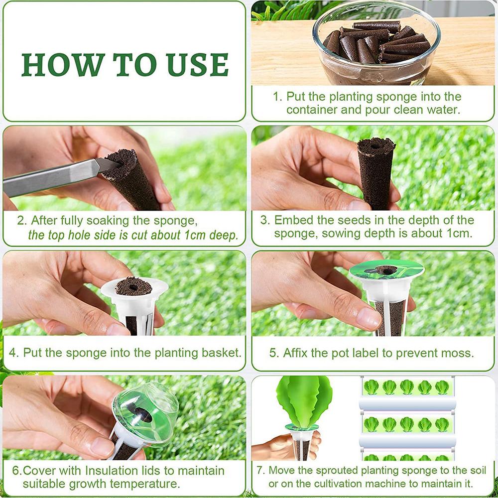 Комплект из 120 семенных коробочек, совместимых с гидропонными материалами всех марок