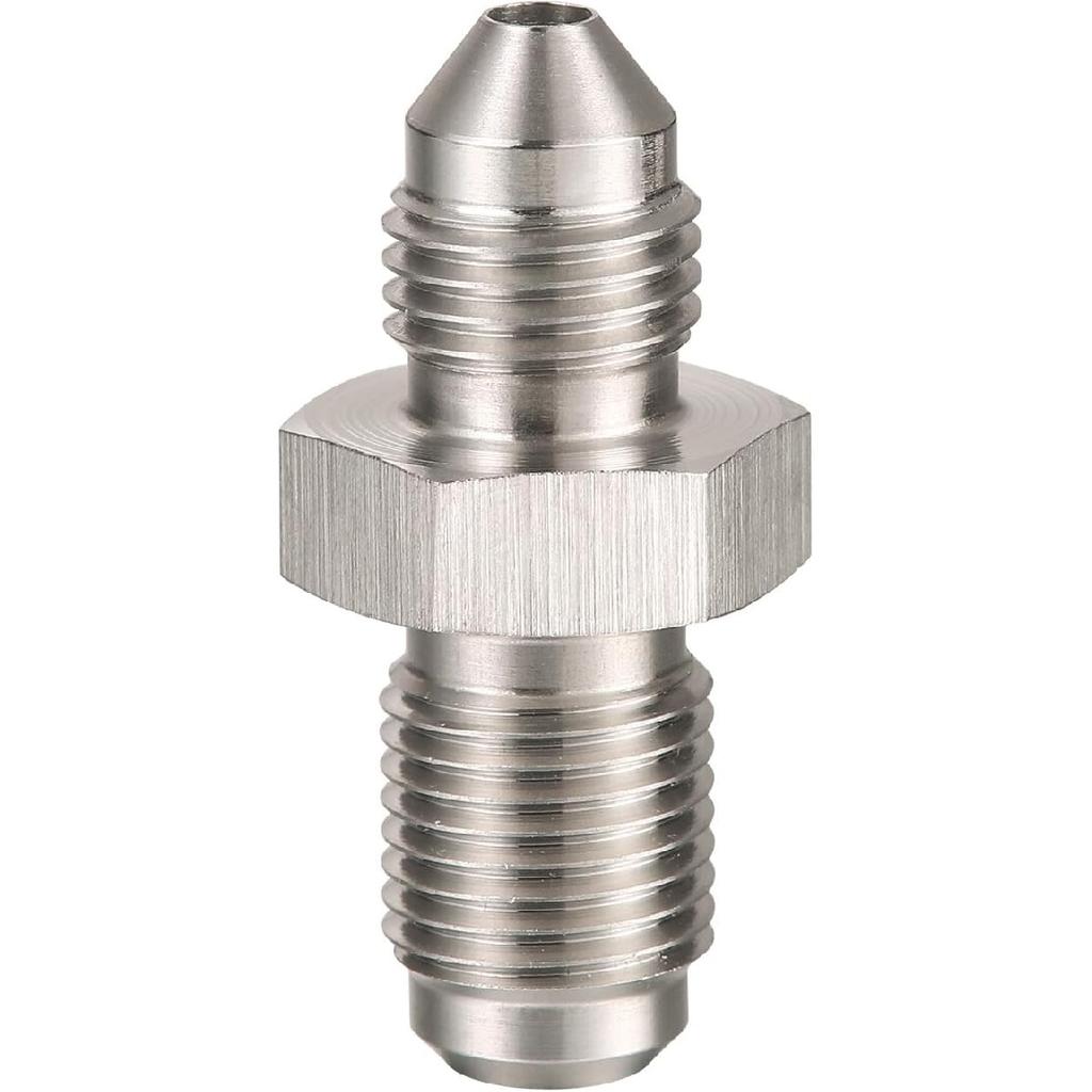 3AN Male to M10x1.0 Metric Stainless Steel Brake Clutch Adapter Fitting Connector