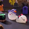7Pcs/set Cartoon Halloween Ornaments Luminous Ghost Animal Minaitures Micro Landscape Diy Resin Crafts