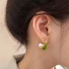 Oil Dropping Back Hanging Earrings Water Dropping Korean Studs Earrings Enamel Earrings  Party Gift