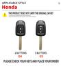 Leather Smart Key Bag Car Remote Key Case Cover Shell Protector For Honda Accord CIVIC CRV Jazz HR-V HRV 2013 2014 2015 2016 LV4