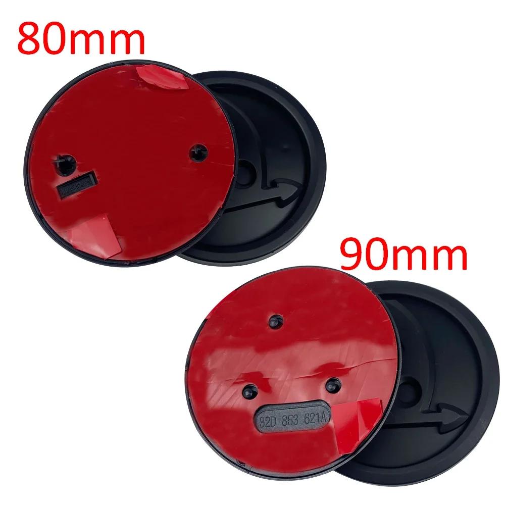 Car Sticker 2Pcs 80mm 90mm Emblem For Skoda Fabia 1 2 Octavia a7 RS Superb Rapid Yeti Karoq Vision Car Head Front Rear Boot Tail