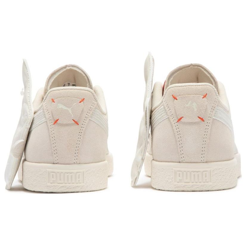 Puma Clyde Прочные Дышащие Низкие Кроссовки Унисекс Кроссовки Молочно-белые 393524-01