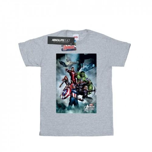 Marvel Mens Avengers Assemble Team Montage T-Shirt