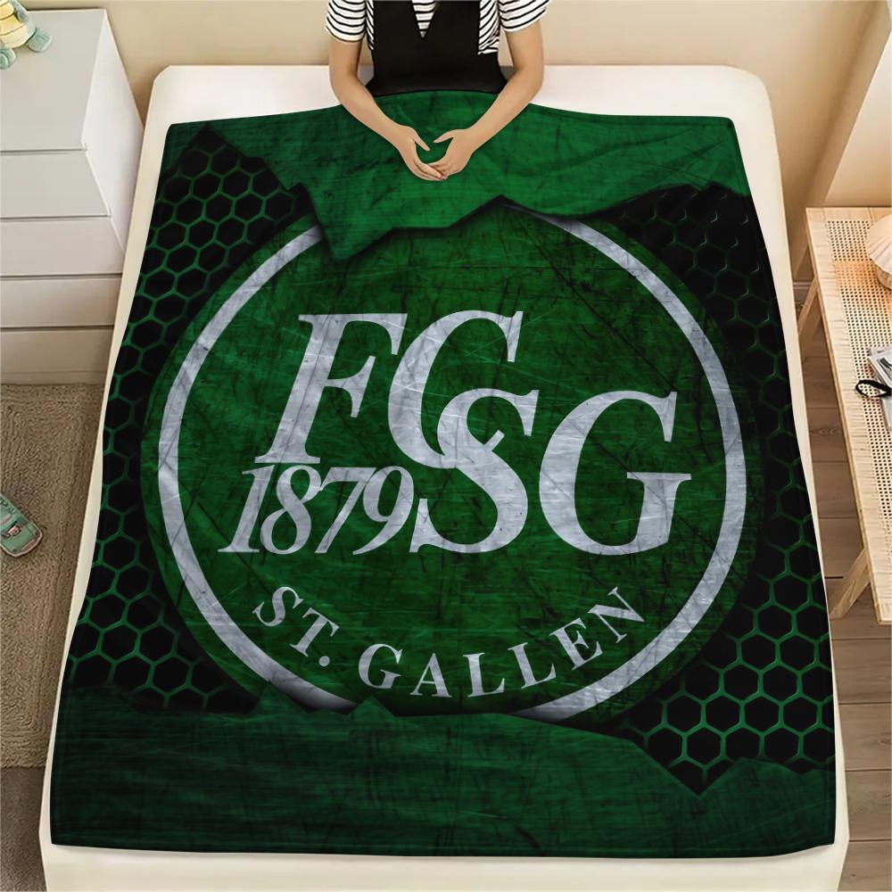 St. Gallen Football Club  Print Flannel Blanket, High quality Comfortable for All Seasons, Home Decor, Warmth and Comfort