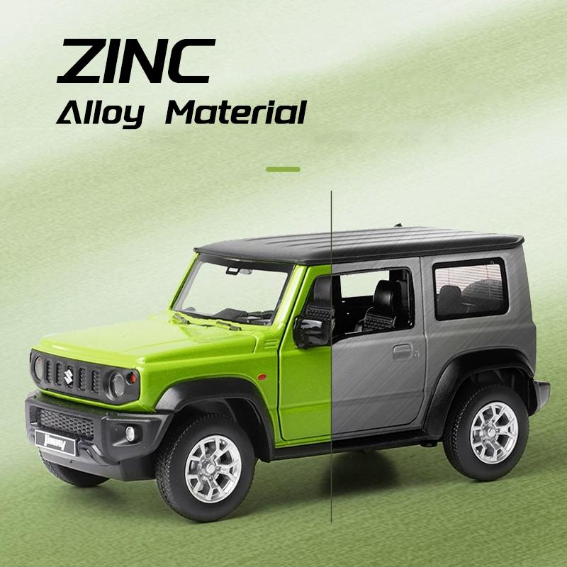 Масштаб 1/26 Suzuki Jimny, металлические литые под давлением игрушки из сплава, модели автомобилей, грузовики для мальчиков, детские внедорожники, коллекция для хобби