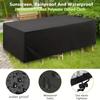 Square Patio Furniture Cover, Waterproof Outdoor Furniture Cover, Windproof, Dustproof, Uv Resistant Outdoor Table Cover