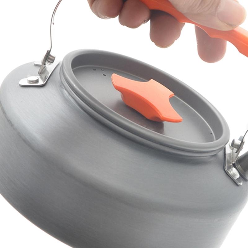 Outdoor Camping Kettle Aluminum Teapot Outdoor Hiking Water Boilers Camp Teas Coffee Pots Portable Teapot Kettle