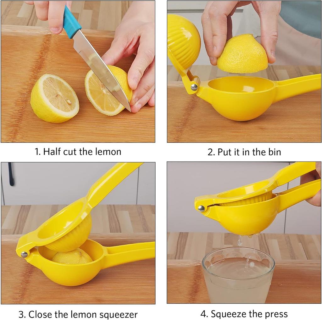 Lemon Squeezers, Manual Lemon Juicer with Soft Grip Handle for Squeeze Lemon and Citrus