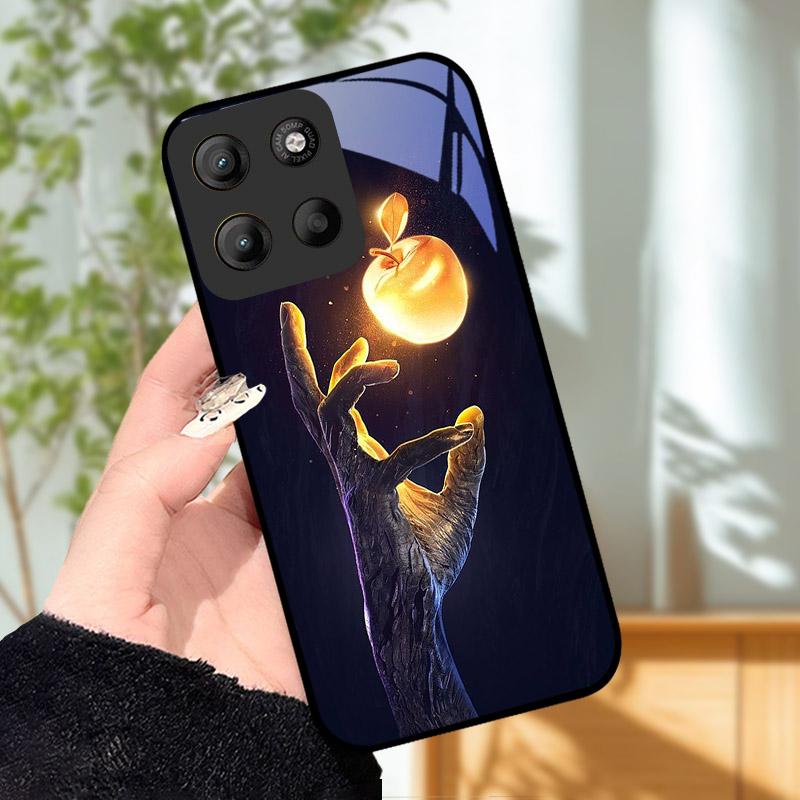 For Motorola Moto G15 Case Coque For Motorola MotoG15 Phone Case Luxury Tempered Glass Phone Cover G 15 Camera Protective Shell