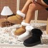 Fashion Women Boston Boots Snow Boots Winter 2025 New Platform Boots Cashmere Warm Thick Soles Comfortable Cotton Shoes for Women