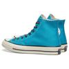 Converse 1970s Chuck Taylor All Star Comfortable Versatile Retro High-Top Canvas Shoes Unisex Sneakers Blue 162365C