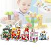 Cream Ice Building Block City Street View Model Kid Multi Shape Puzzle Jigsaw