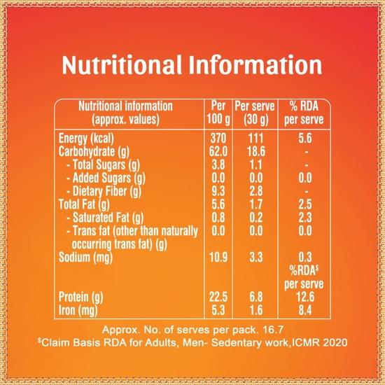 Aashirvaad, 100% Bikaneri Chana Dal Besan, 500 G