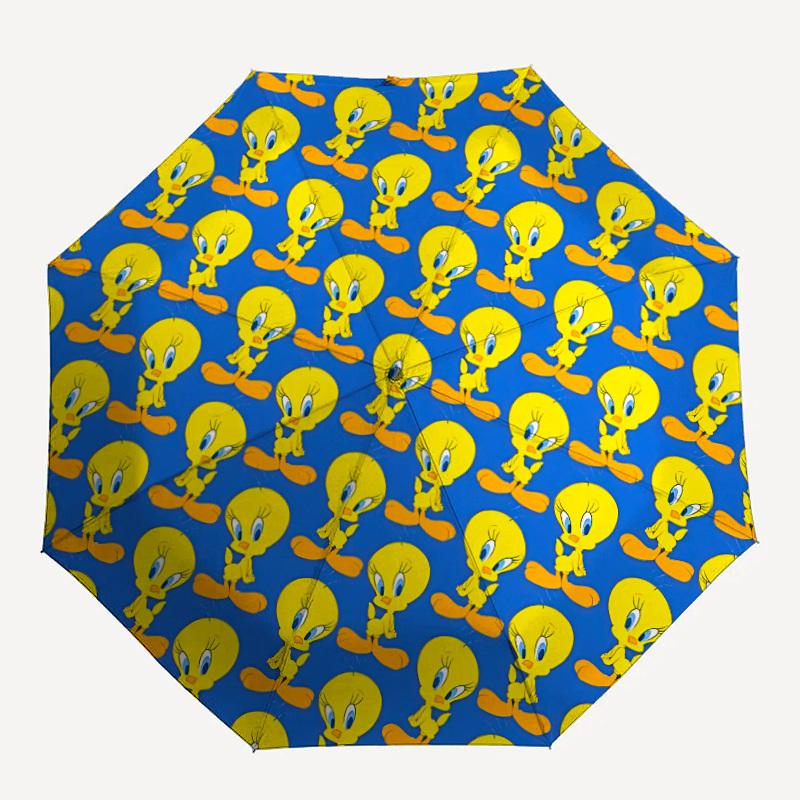 1pc Tweety Bird Automatic Open/Close Umbrella, Christmas Gift for Men Women, Daily Travel Outdoor Use yy251101175