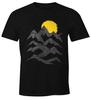 Hiking Mountains Sunrise Moonworks Unisex T-Shirt