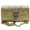 Металлическая сумка из латуни - Винтажный кошелек с этническим дизайном - Металлический клатч ручной работы для женщин