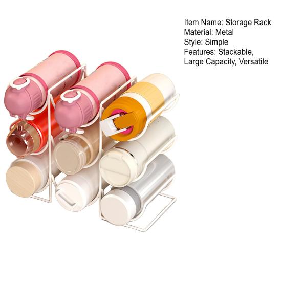 Складная стойка для хранения бутылок с водой, кухонный шкаф, столешница, большая емкость, держатель для кружек, дорожных кружек