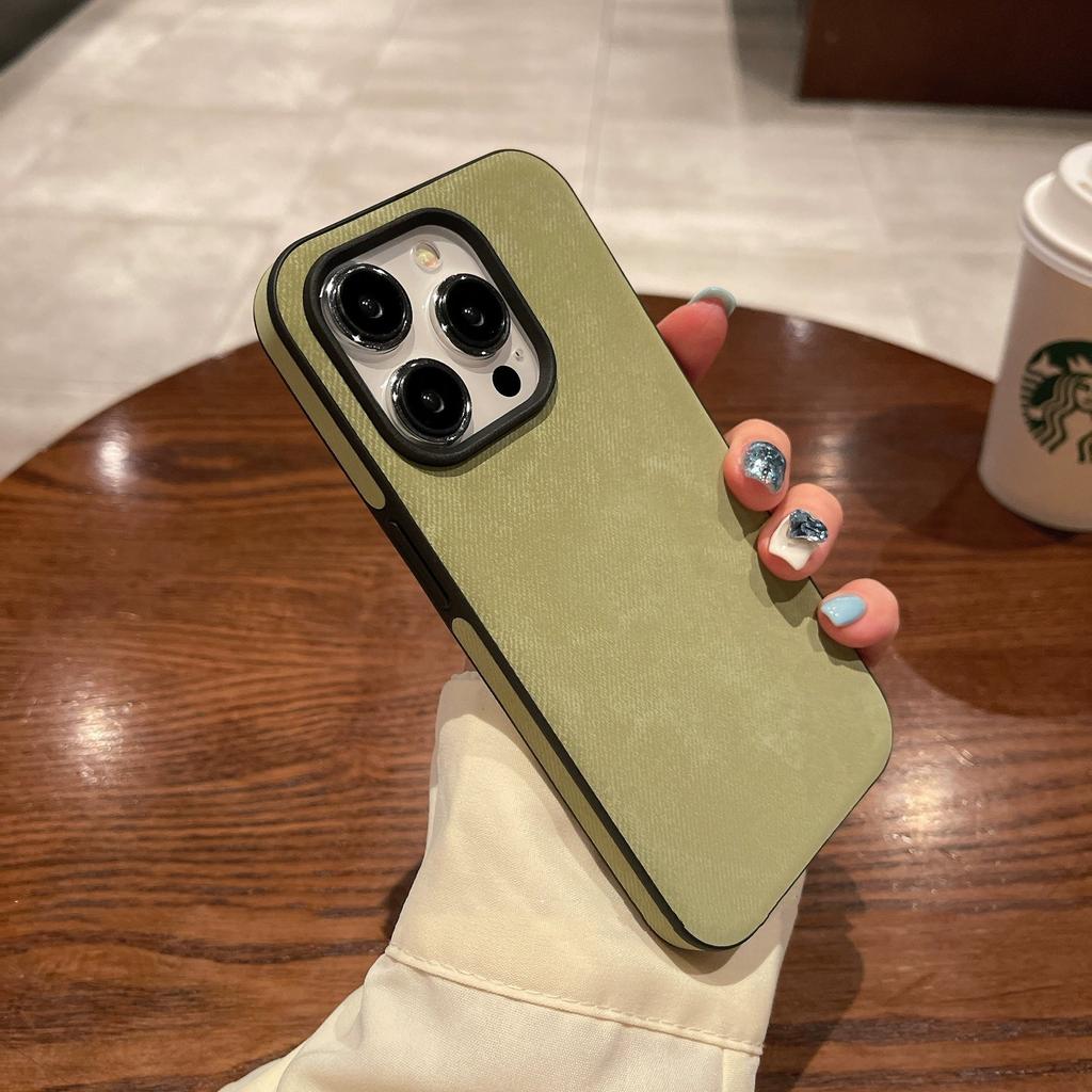 Роскошный матовый чехол из мягкой кожи для iPhone 15 14 13 12 11 Pro Max Защита камеры Ударопрочный силиконовый чехол