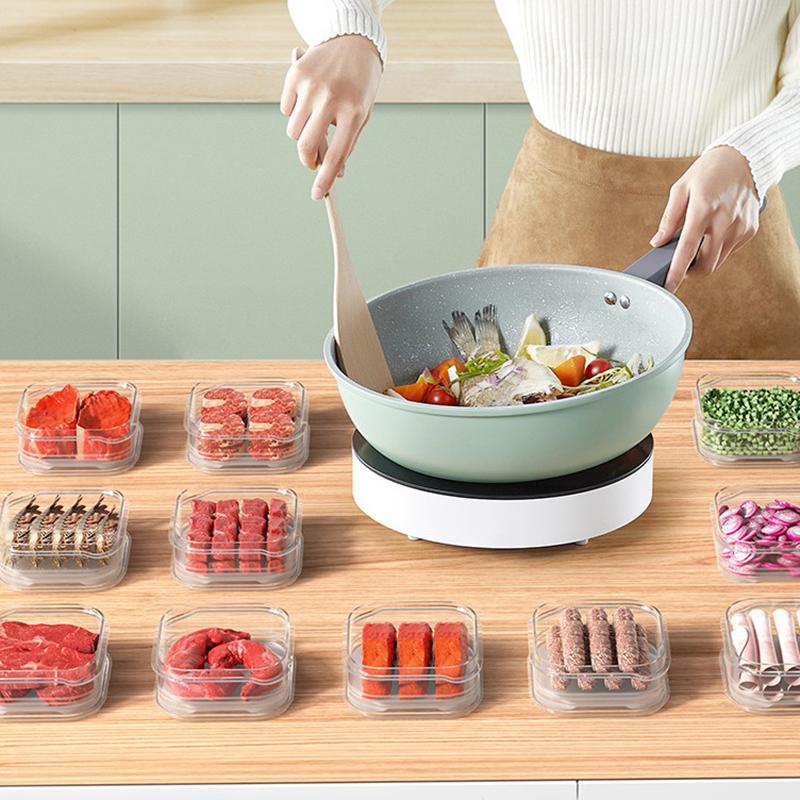 Ящик для хранения холодильника, органайзер для мяса, фруктов, овощей, контейнер для еды, герметичная коробка для свежих продуктов с крышкой, кухонные аксессуары