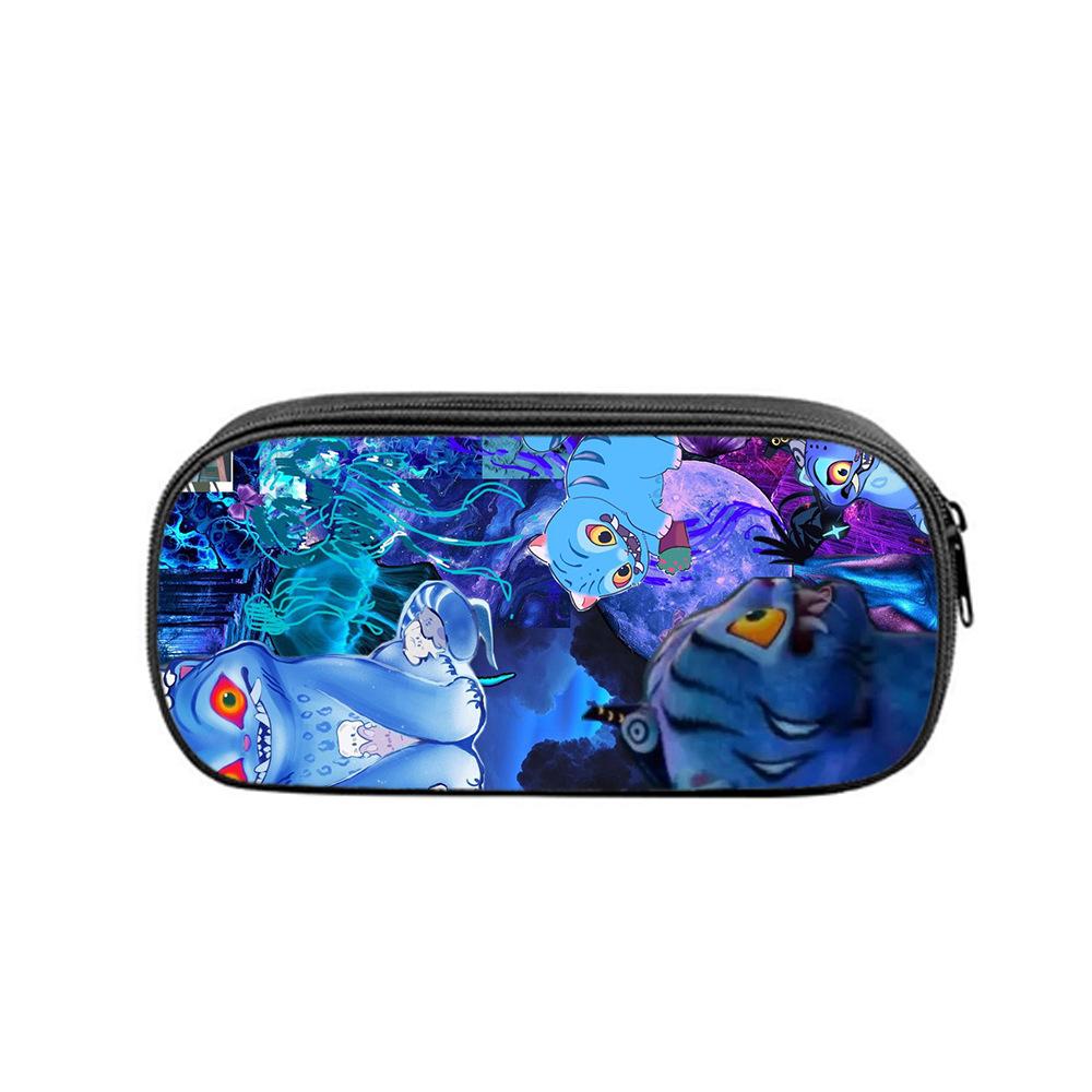 Huntrix Kpop студенческий принт пенал Kpop охота на ведьм женская группа студенческое хранение канцелярская сумка пенал